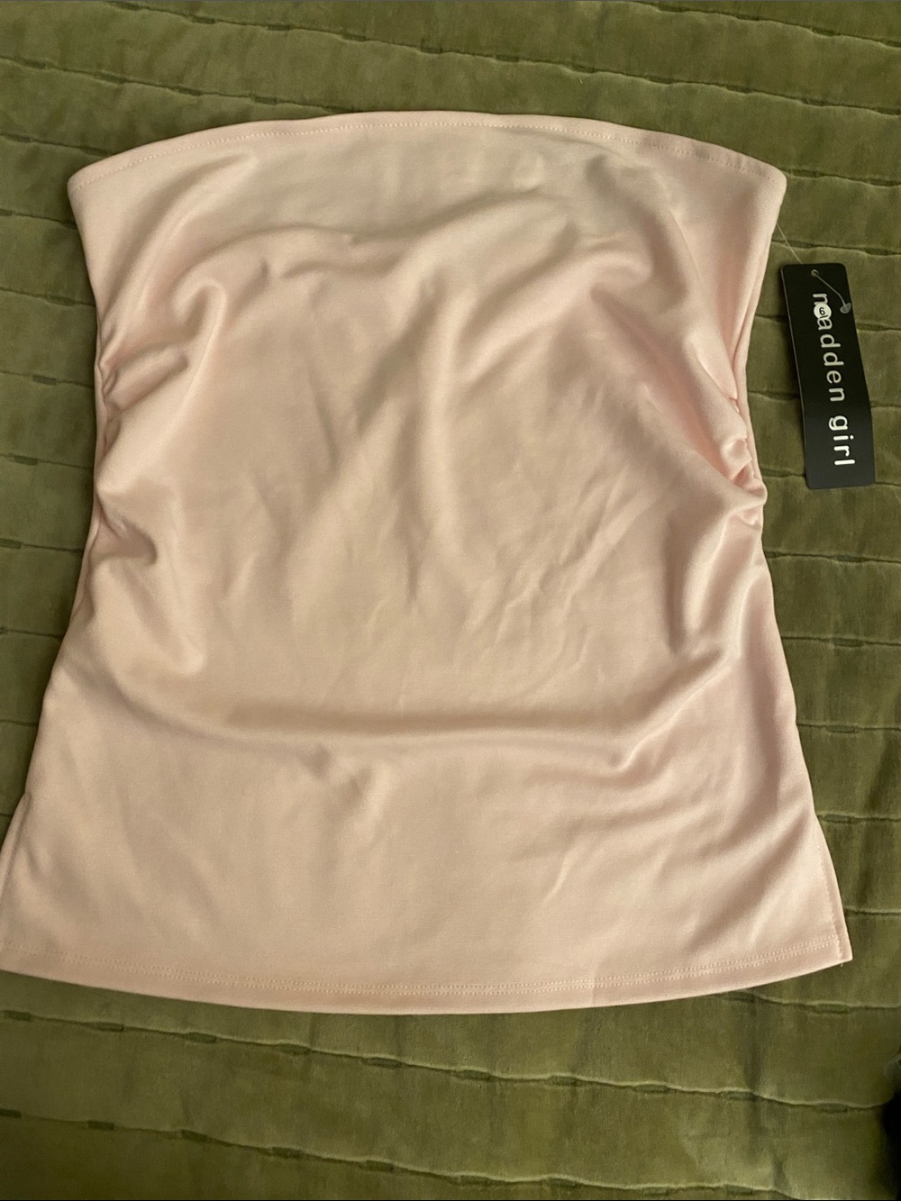 Madden Girl Strapless Tube Camisole - Pale Pink